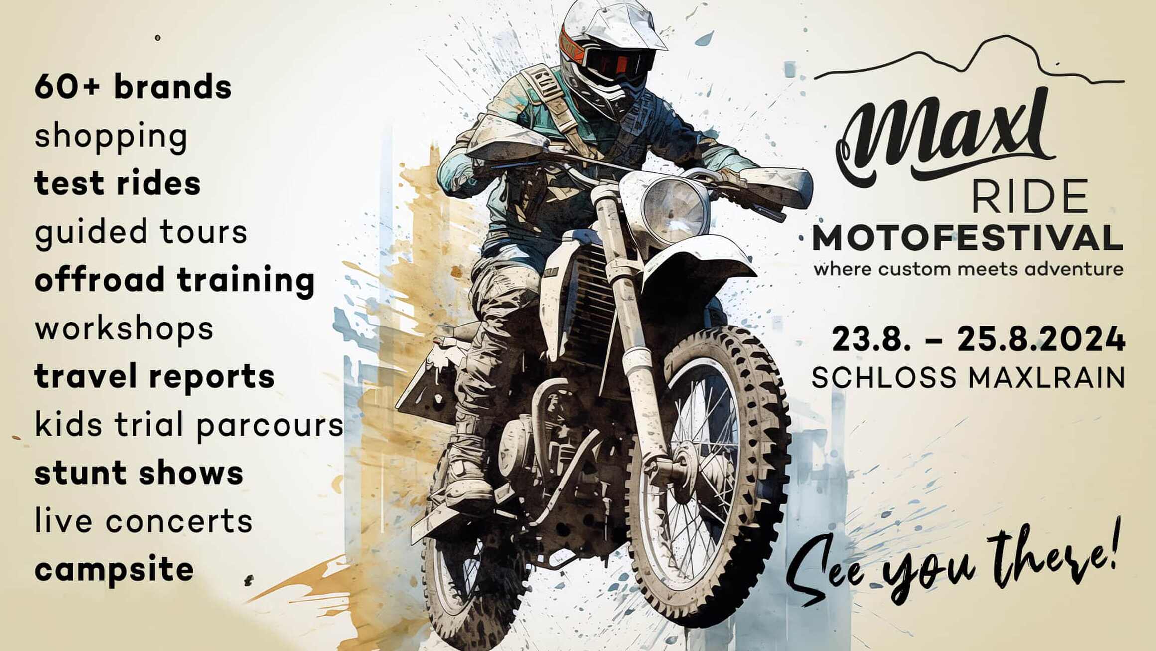 RIDE ONline Eventtipp: MaxlRIDE Moto Festival von 23. bis 25.08.2024